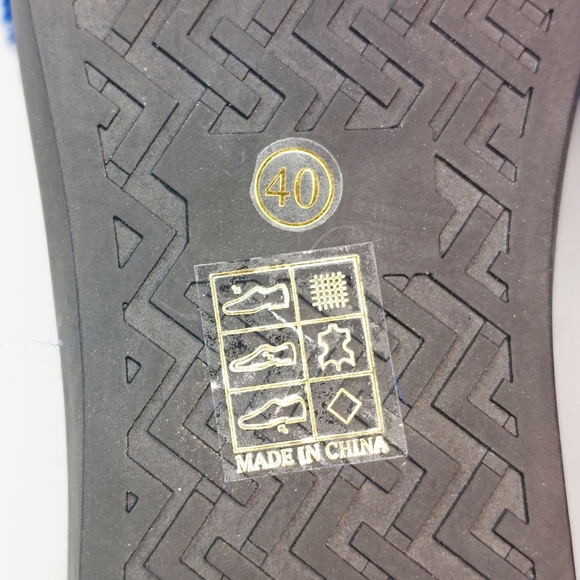 Roberto Della Croce blue velour fur-trimmed bunny-ear sneakers, EU40, NWT - Picture 11 of 12